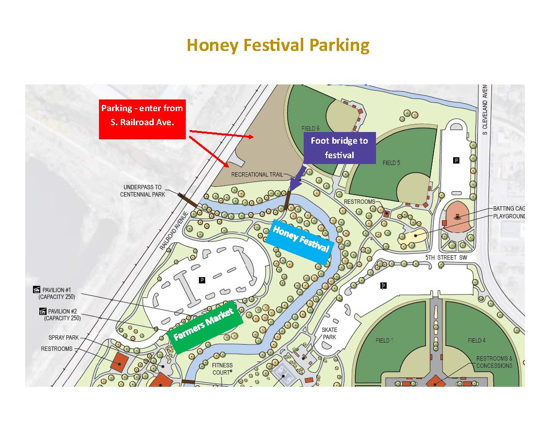 Honey Festival Parkin Map