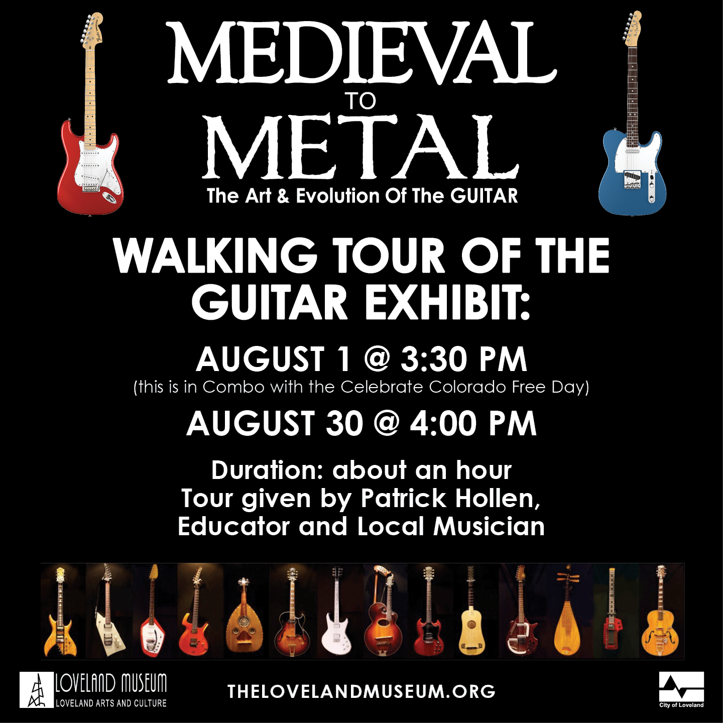 walking tour of medieval to metal exhibit