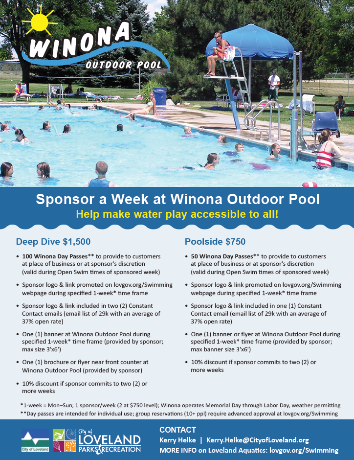 winona pool pass sponsorship options