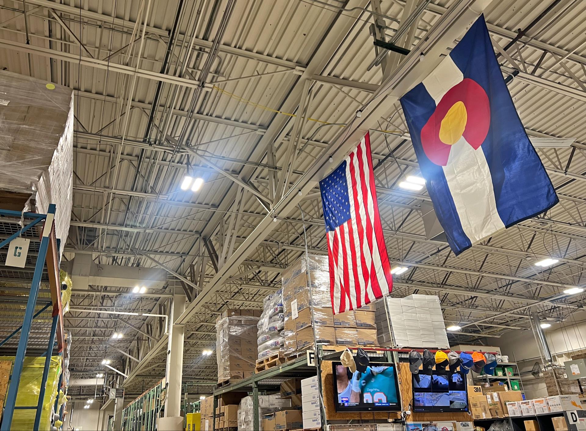 City of Loveland Utilities Warehouse interior
